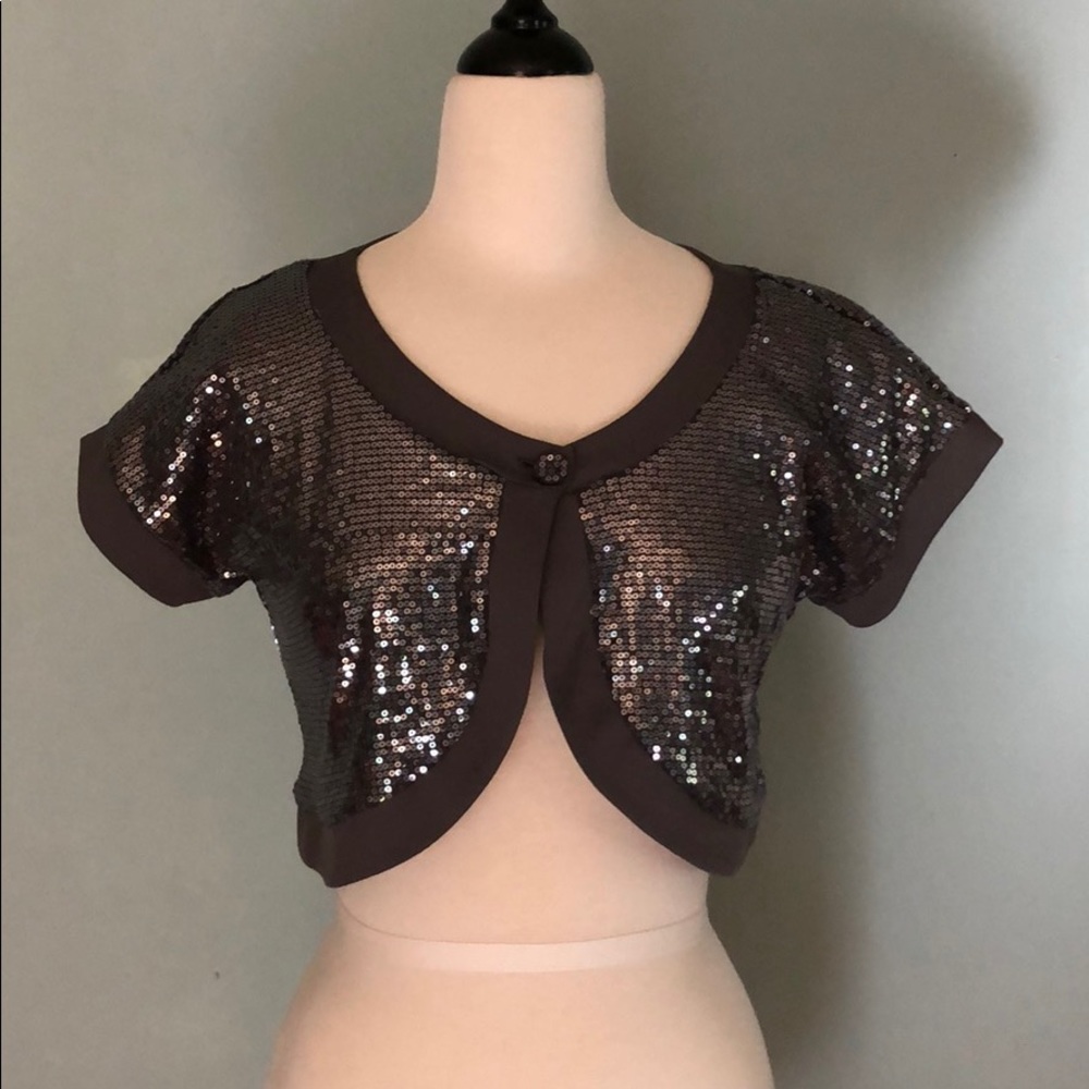 Beautiful Ronen Chen Sequin Bolero